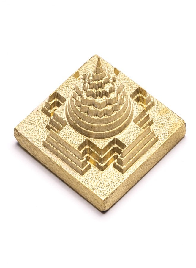 Plus Value Meru Shri Yantra Gold Plated with Accurate CNC Cutting for Vastu Home Office Temple Puja Room Decor Spiritual Gifting (1.5 Inches) - Image 2